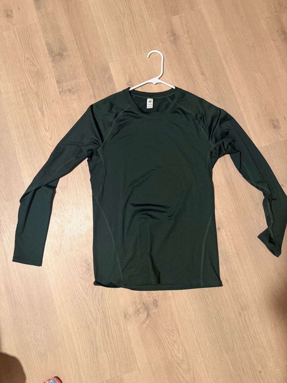 Dark Green Long Sleeve Athletic Top